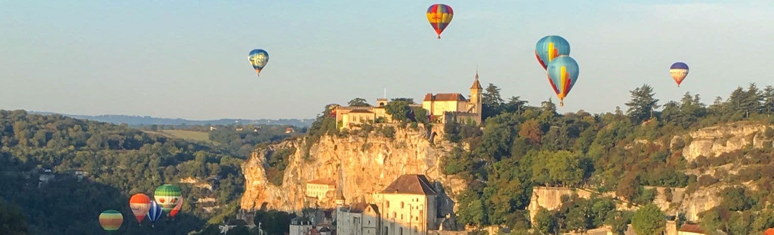 Mongolfiades Rocamadour au mois de septembre, Rocamadour - Montgolfiades 2017 © C. Seguy - Lot Tourisme 170923-084349