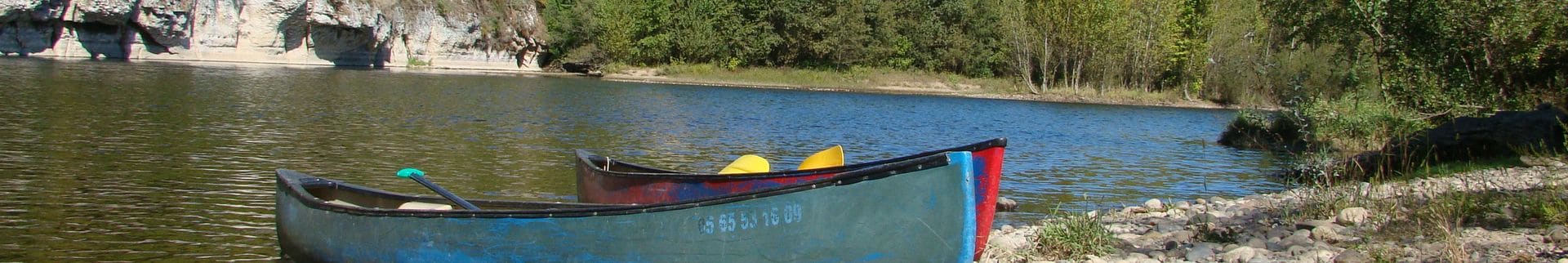 Canoe on the Dordogne