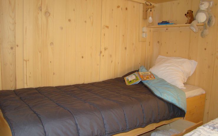 Location cabane - Le Rêve - Chambre enfants avec 3 lits