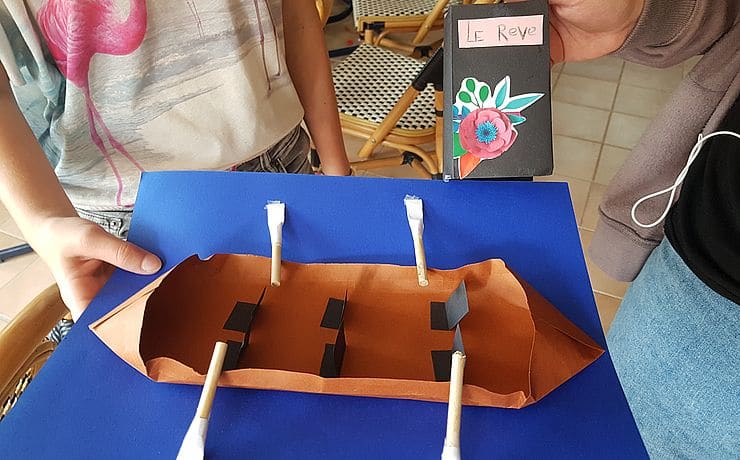 Creatieve workshop - Le Rêve - Denk aan je favoriete activiteit, kanoën op de Dordogne