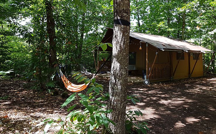 Location tente lodge - Le Rêve - Lodge en bordure boisée