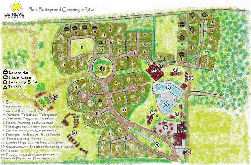 Map of the campsite